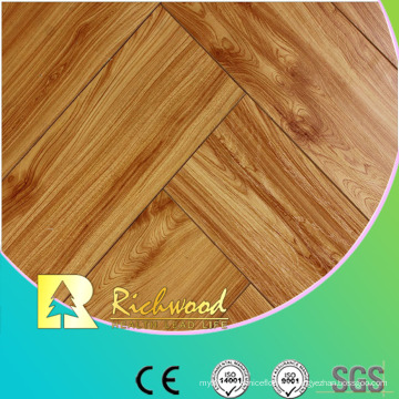 Kommerzielle 12,3 mm geprägte Hickory gewachst Randed Lamianted Floor